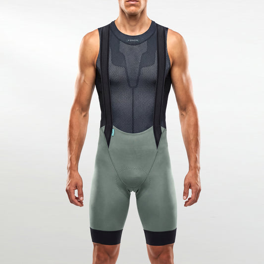 C6 BIBSHORT [Men] - Edge Green