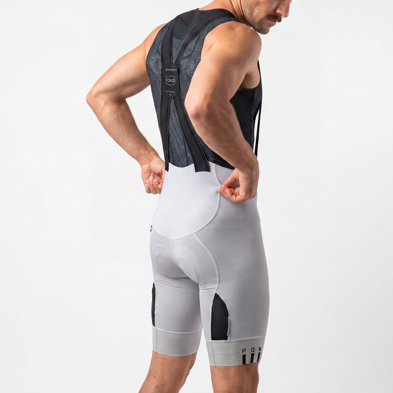 C6 BIBSHORT [Men] - Edge White