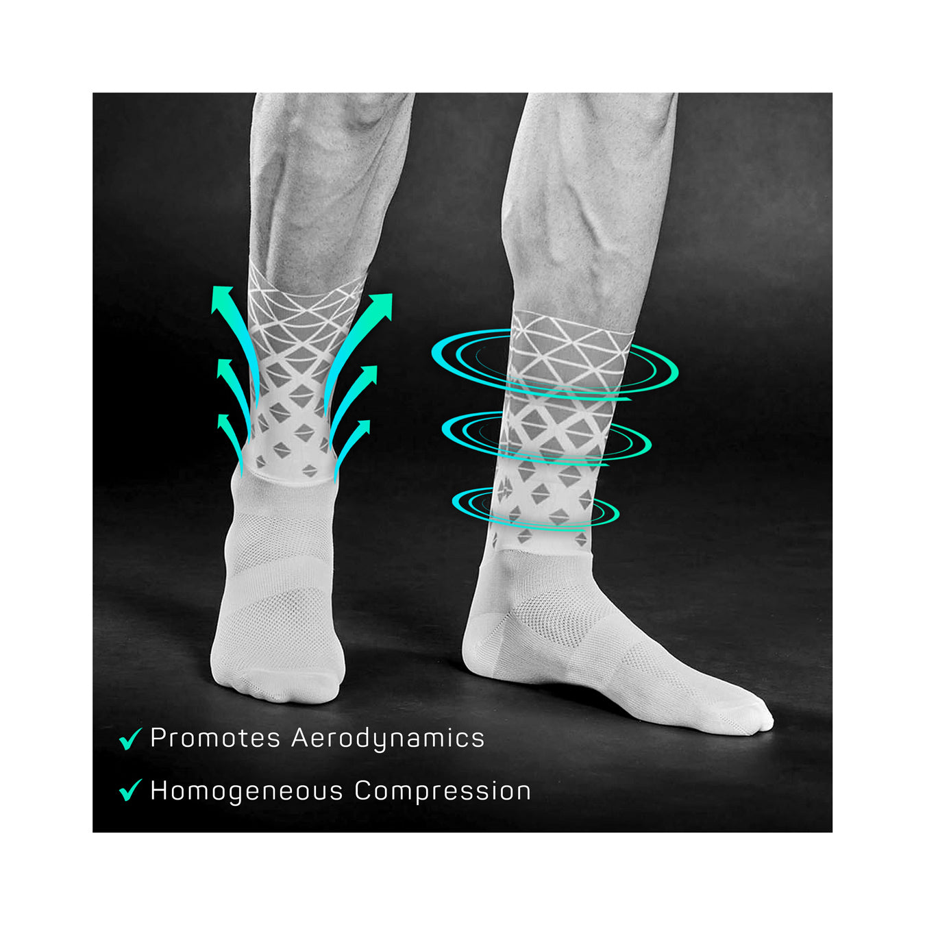 M20 EVO AERO SOCKS - Macuxi White